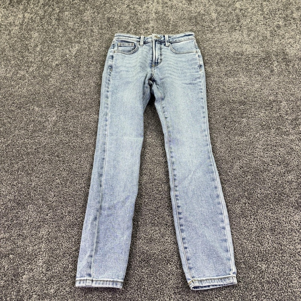 Lauren Conrad Jeans Womens 2 Blue High Rise Skinny Stretch Light Wash Denim